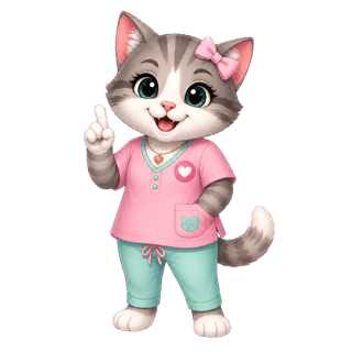 Mascotte chat d'Animoa